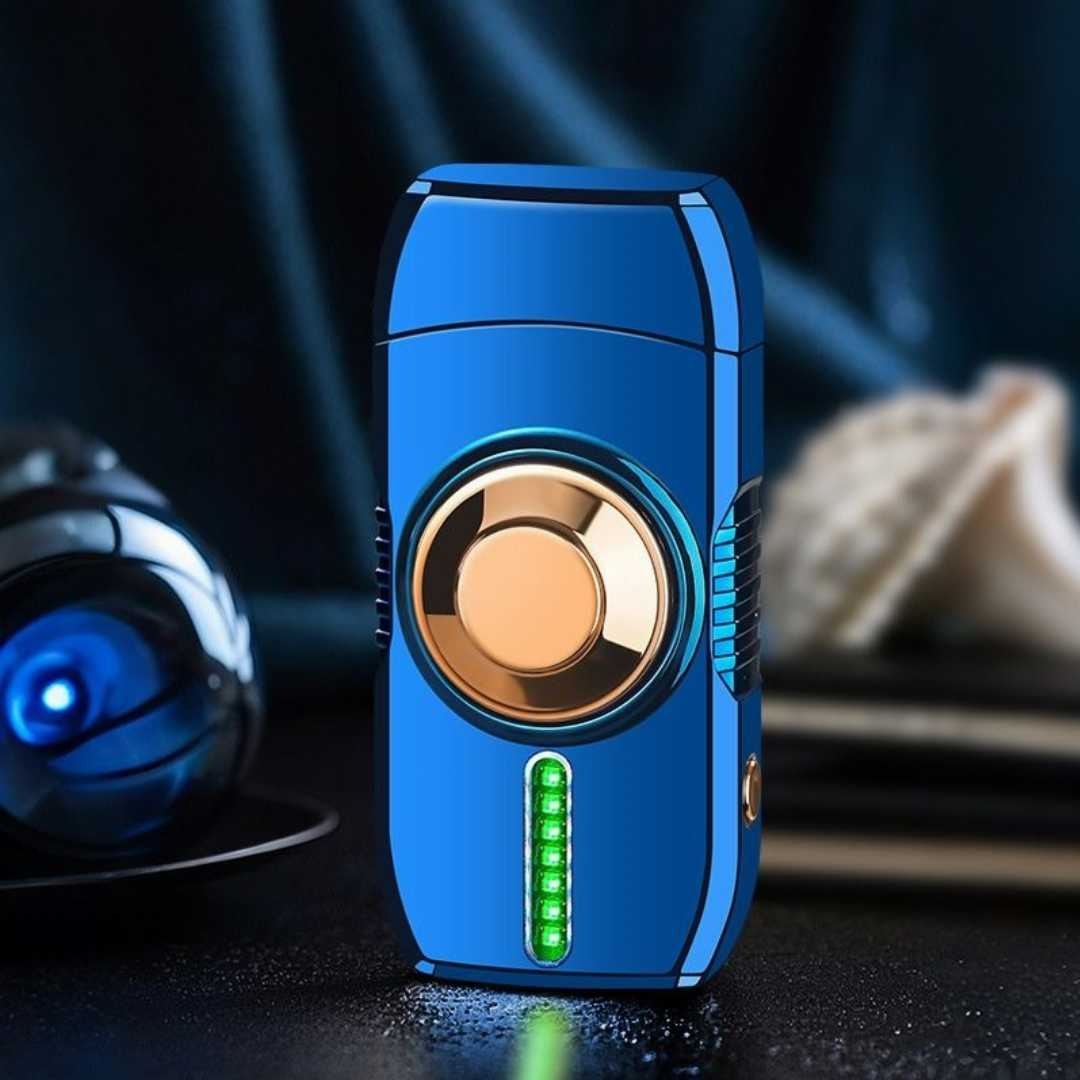 Cheap Smart Rechargeable Butane Lighter with Gyro Design for Gifts